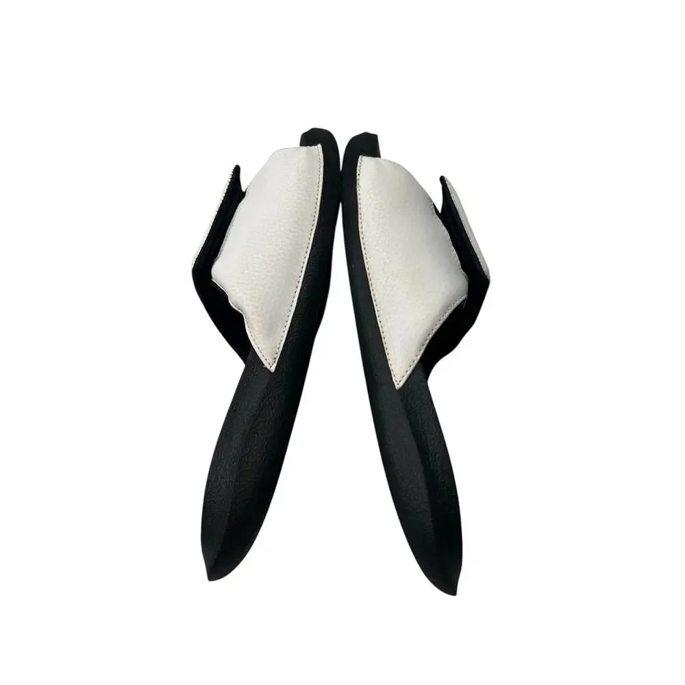 Air Jordan Hydro 6 Slides Jumpman White Red Black Mens 9 881473-101 Adjustable